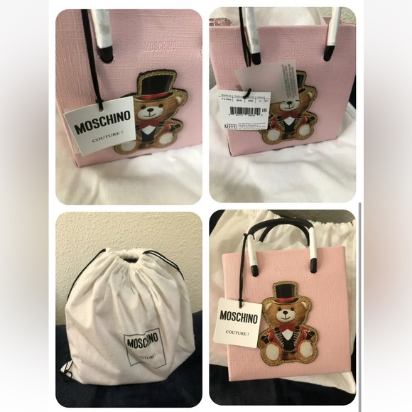 Moschino Couture Jeremy Scott Circus Bear Cross Tote Shoulder Bag New w/Tags - Picture 5 of 5